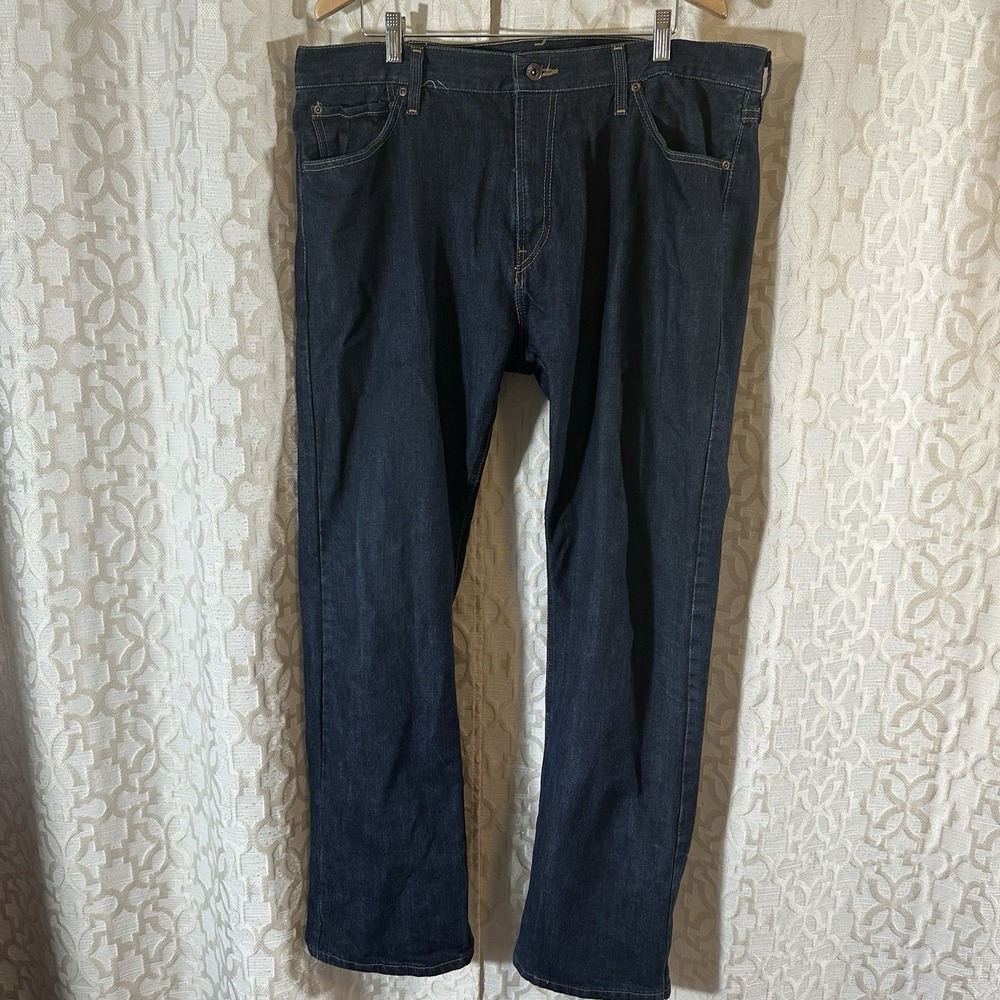 Nautica Mens Relaxed Fit Jeans 38X32 Dark Blue Wash Denim
